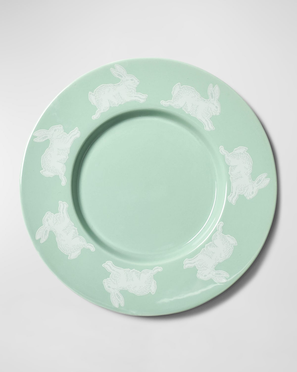 Coton Colors Speckled Rabbit Rimmed Salad Plate