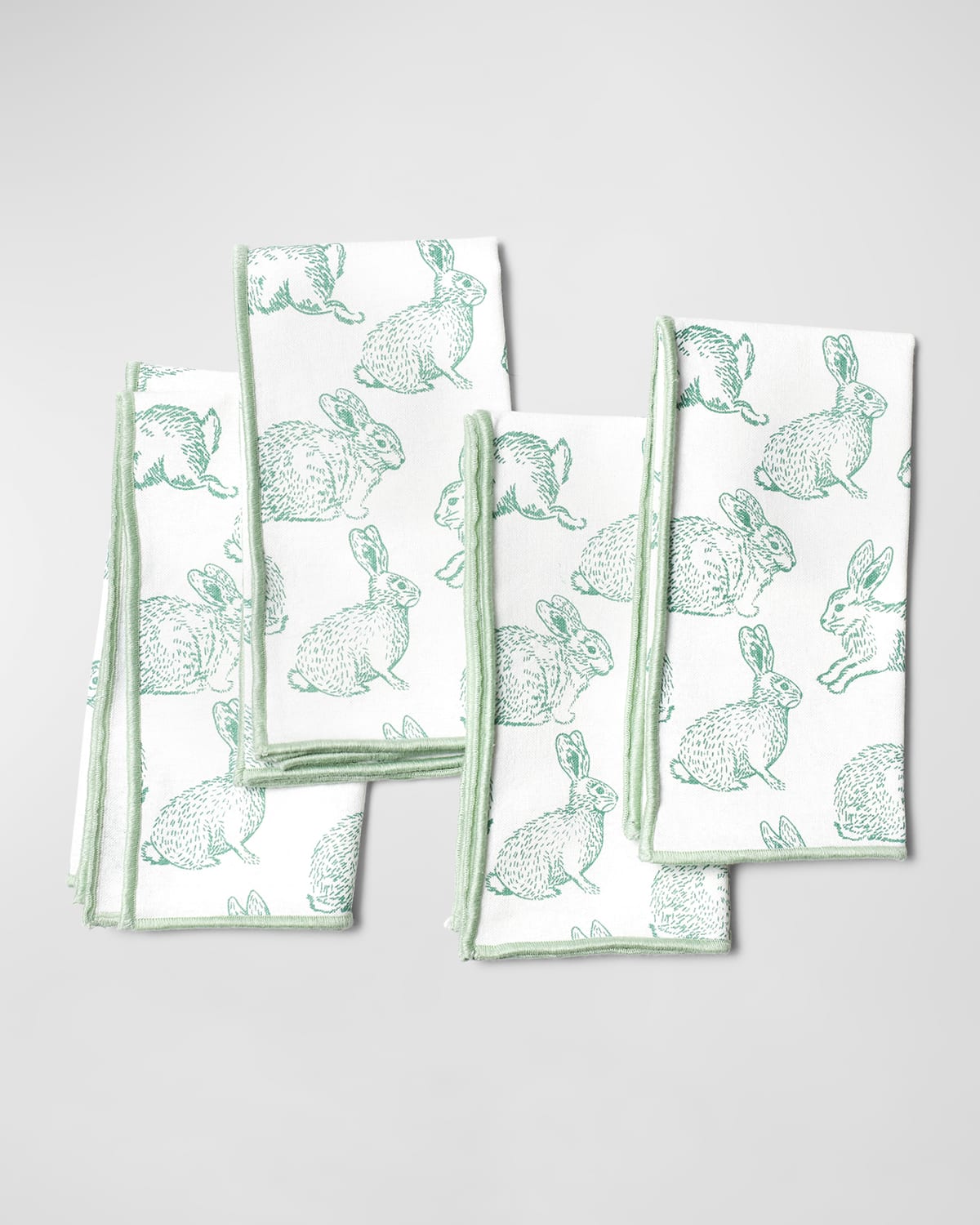 Rabbit Sage Napkins, Set of 4