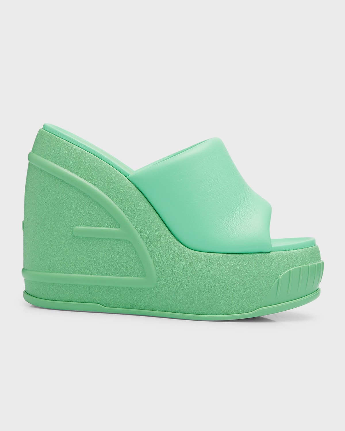 Fendi Platform Slides In F1k9x Bouquet