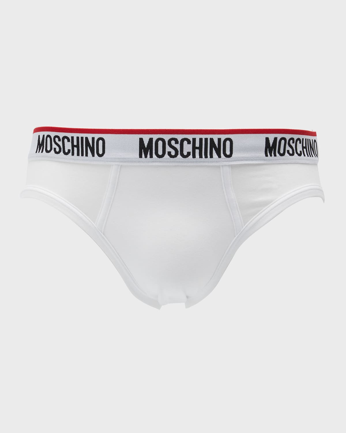 Shop Moschino Men's 2-pack Basic Briefs In Black Multi