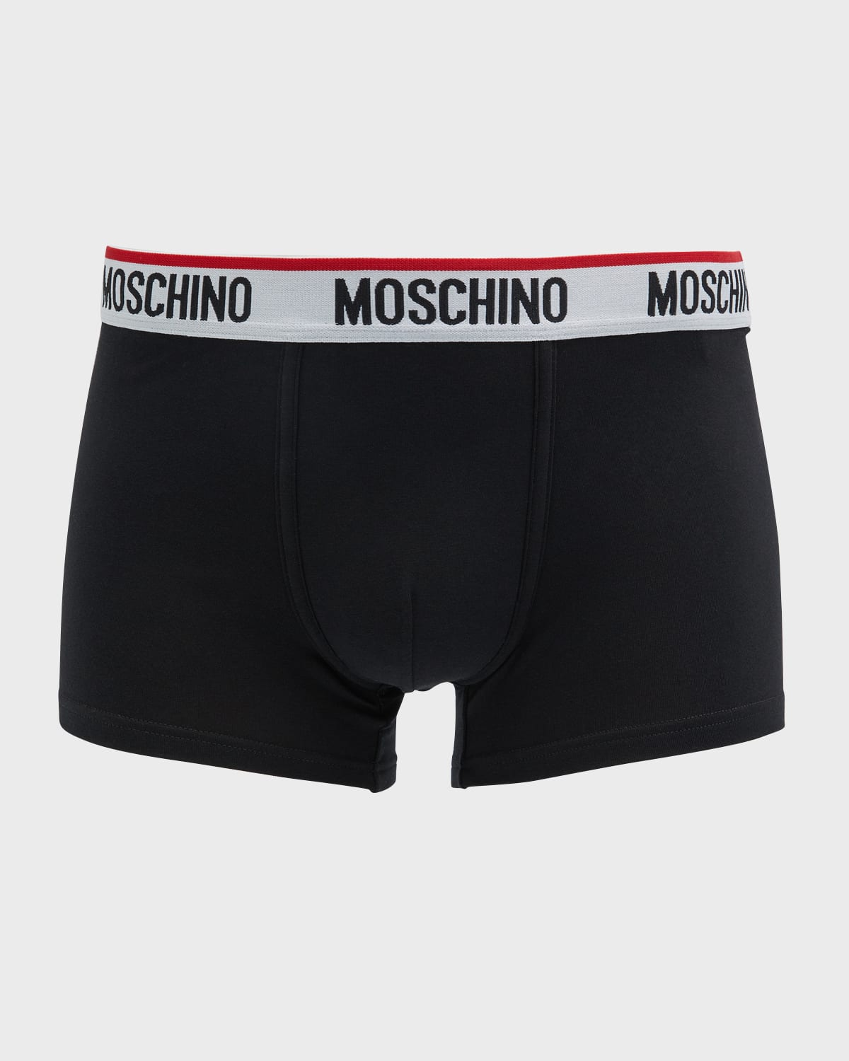 Moschino Men's 2-pack Basic Boxer Briefs In Grey Multi