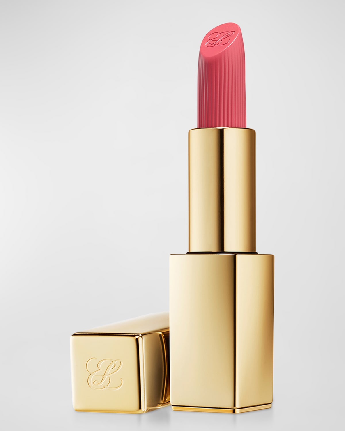 Shop Estée Lauder Pure Color Hi-lustre Lipstick In 566 Frosted Apricot