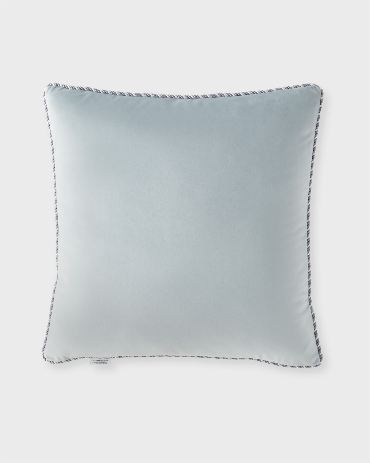 Austin Horn Collection Luna Velvet Pillow, 20"sq. In Blue