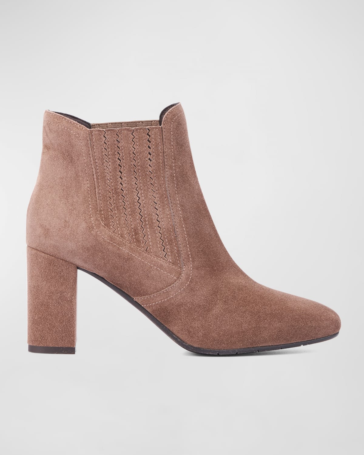 Shop Aquatalia Ianna Suede Chelsea Ankle Boots In Mink