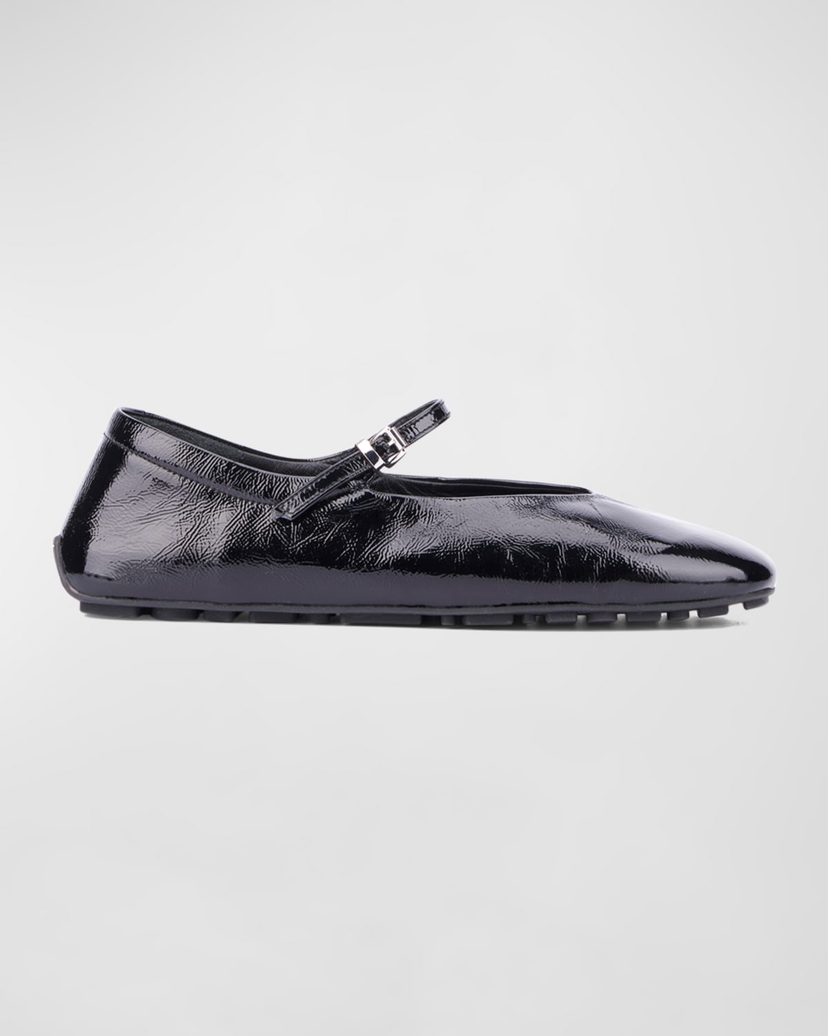 Aquatalia Qlaire Patent Mary Jane Ballerina Flats Smart Closet