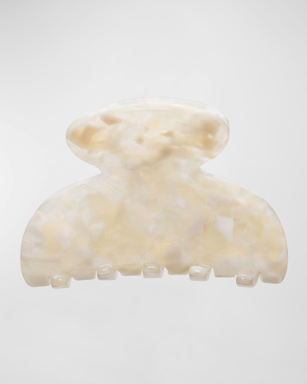 France Luxe Pavlova Small Couture Jaw Clip In Pavlova White