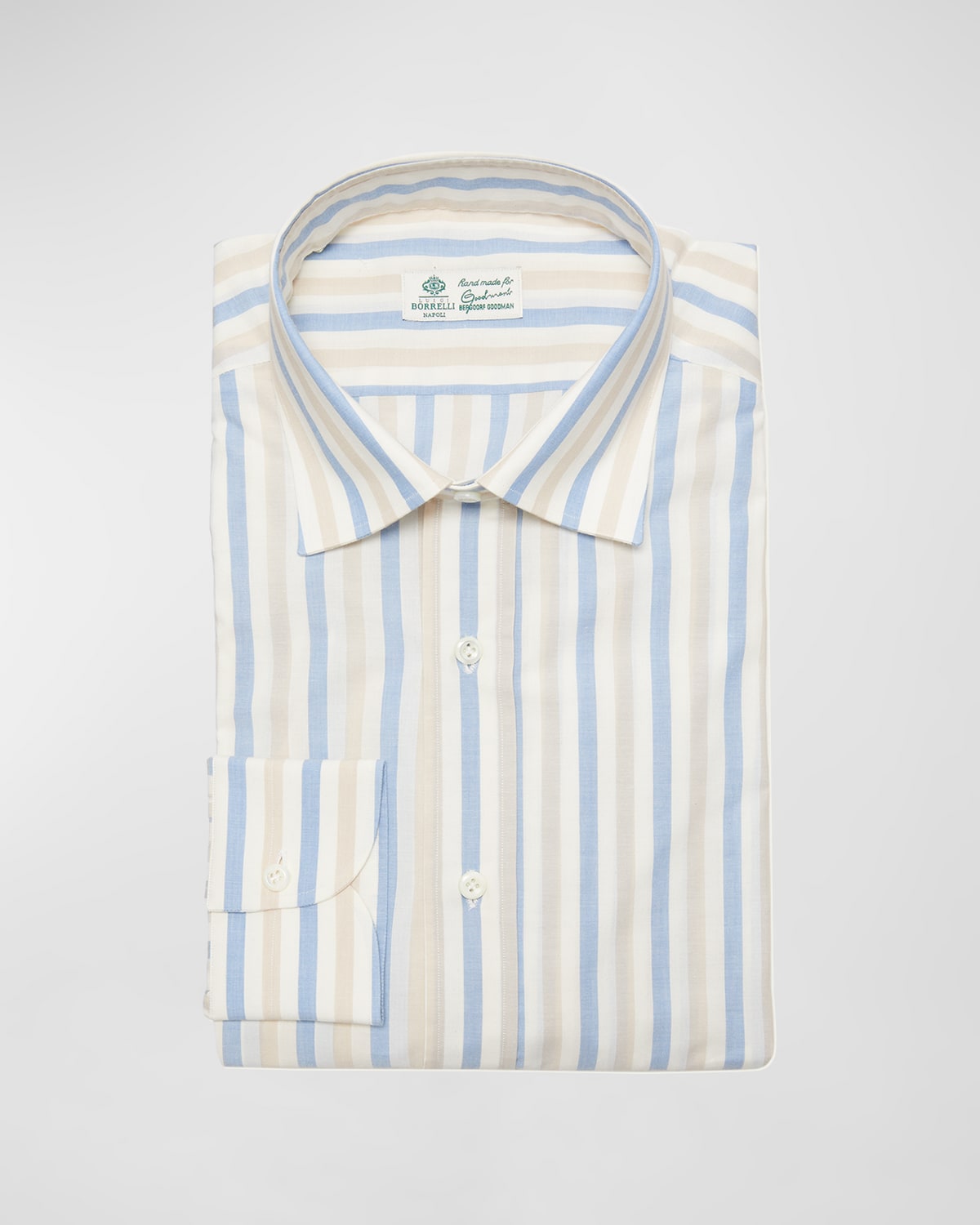 Men's Cotton Stripe Dress Shirt