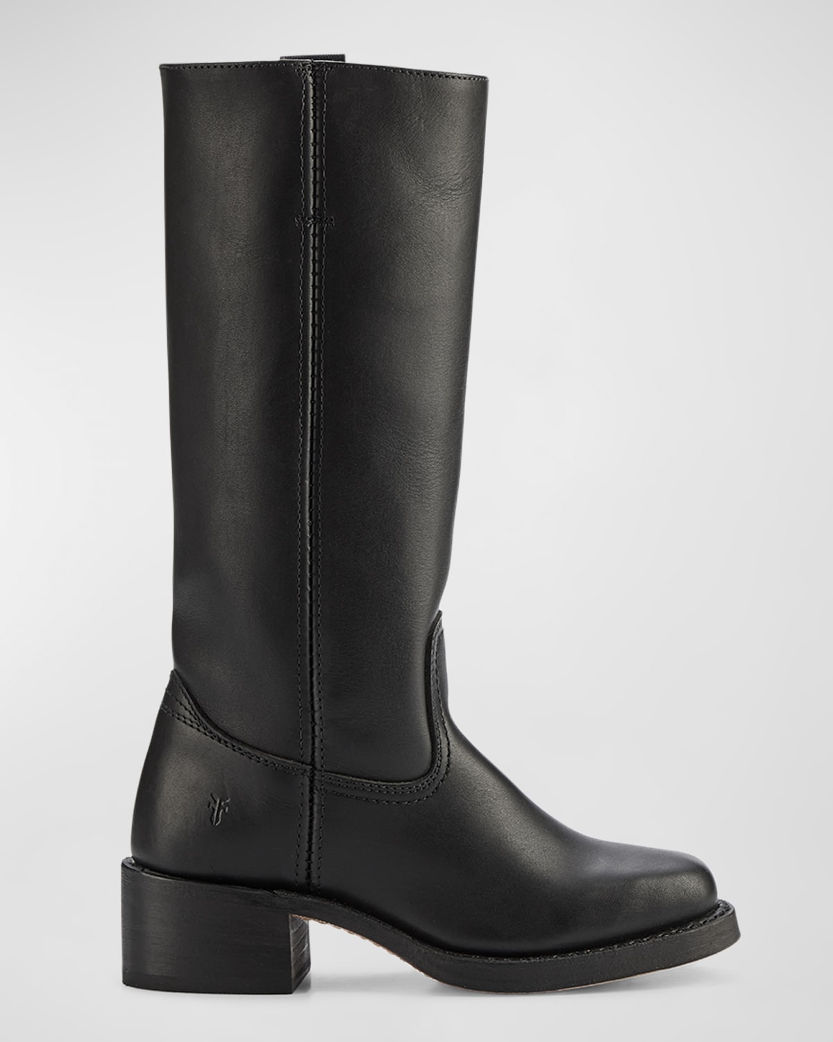 Shop Frye Campus Tall Leather Riding Boots In Black