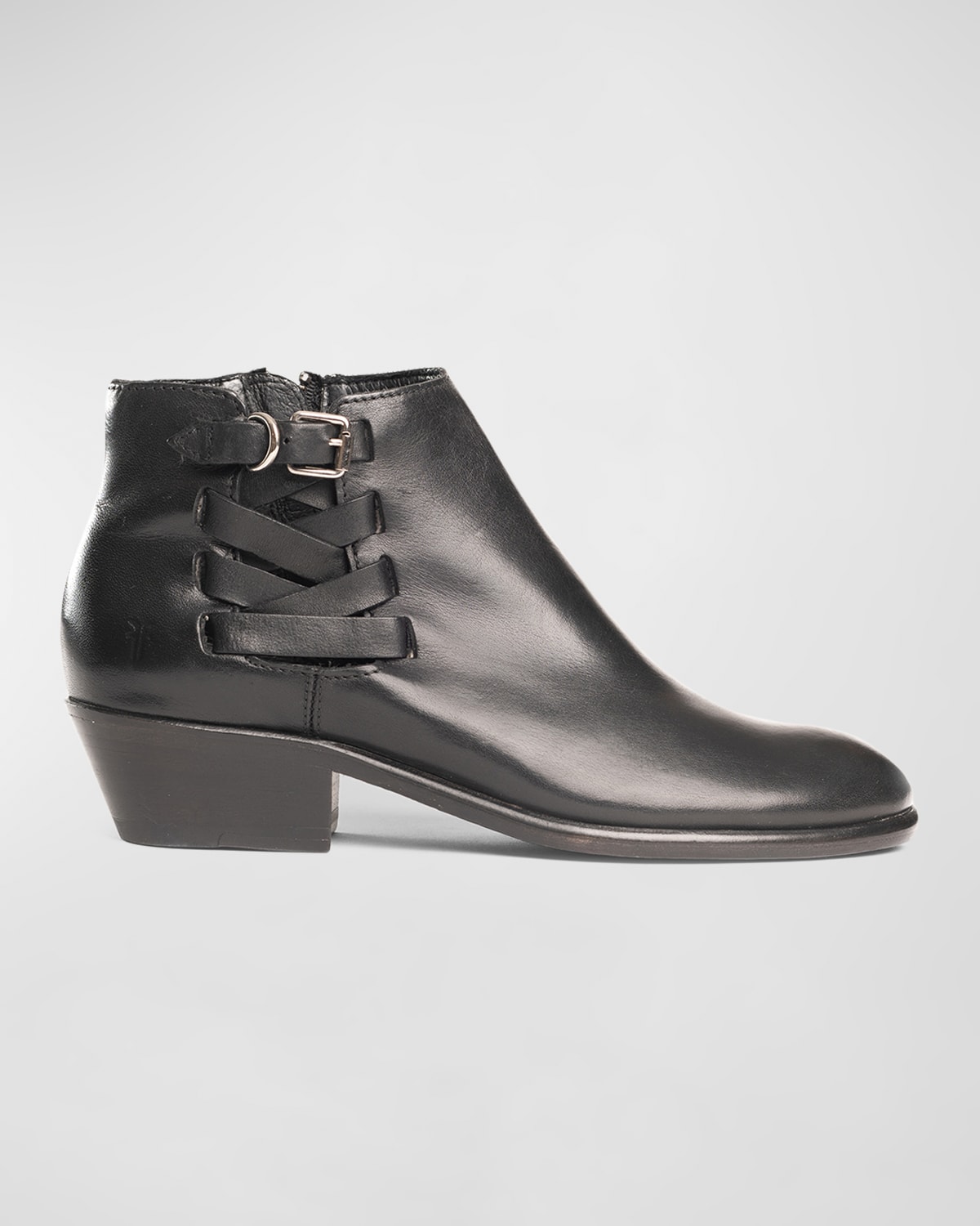 Carson Belted Leather Booties