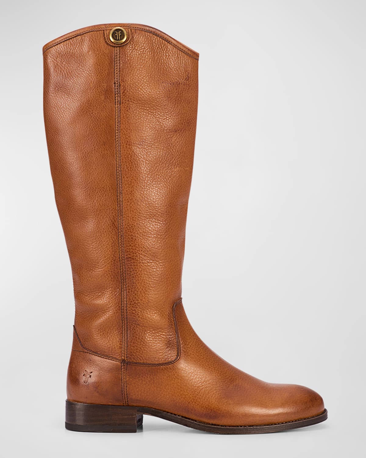 Frye Melissa Button Leather Tall Riding Boots In Whiskey