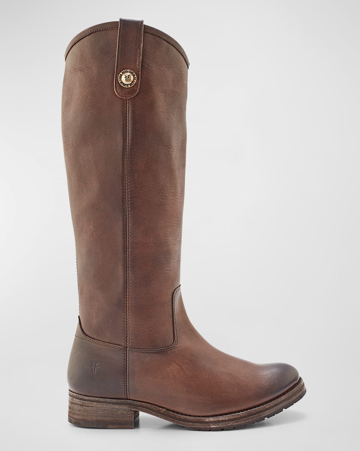 Frye Melissa Leather Tall Riding Boots In Slate