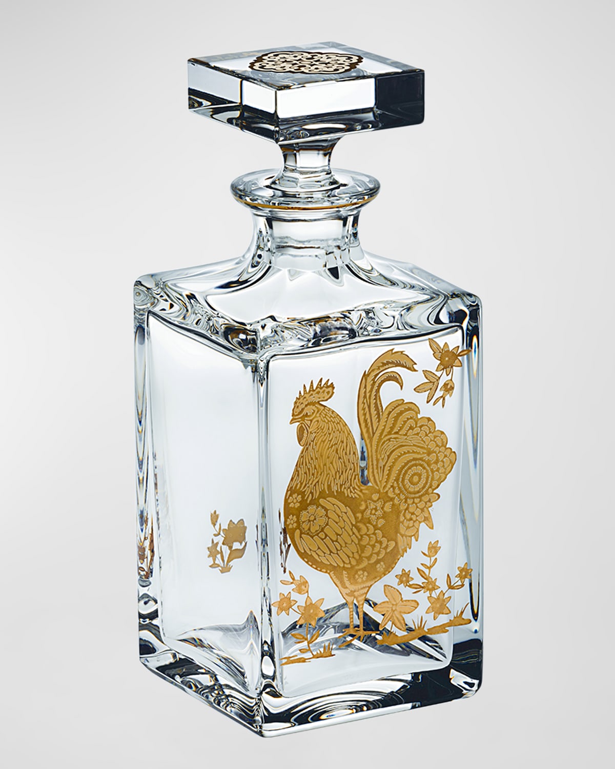 Vista Alegre Golden Rooster Whiskey Decanter