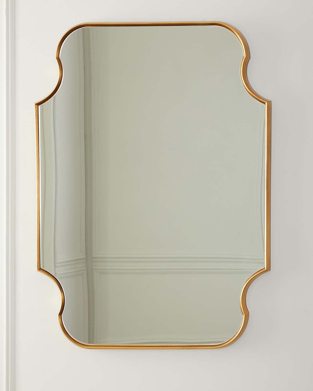 Katherine Noble By Bmc Lyenda Wall Mirror In Gold Leaf