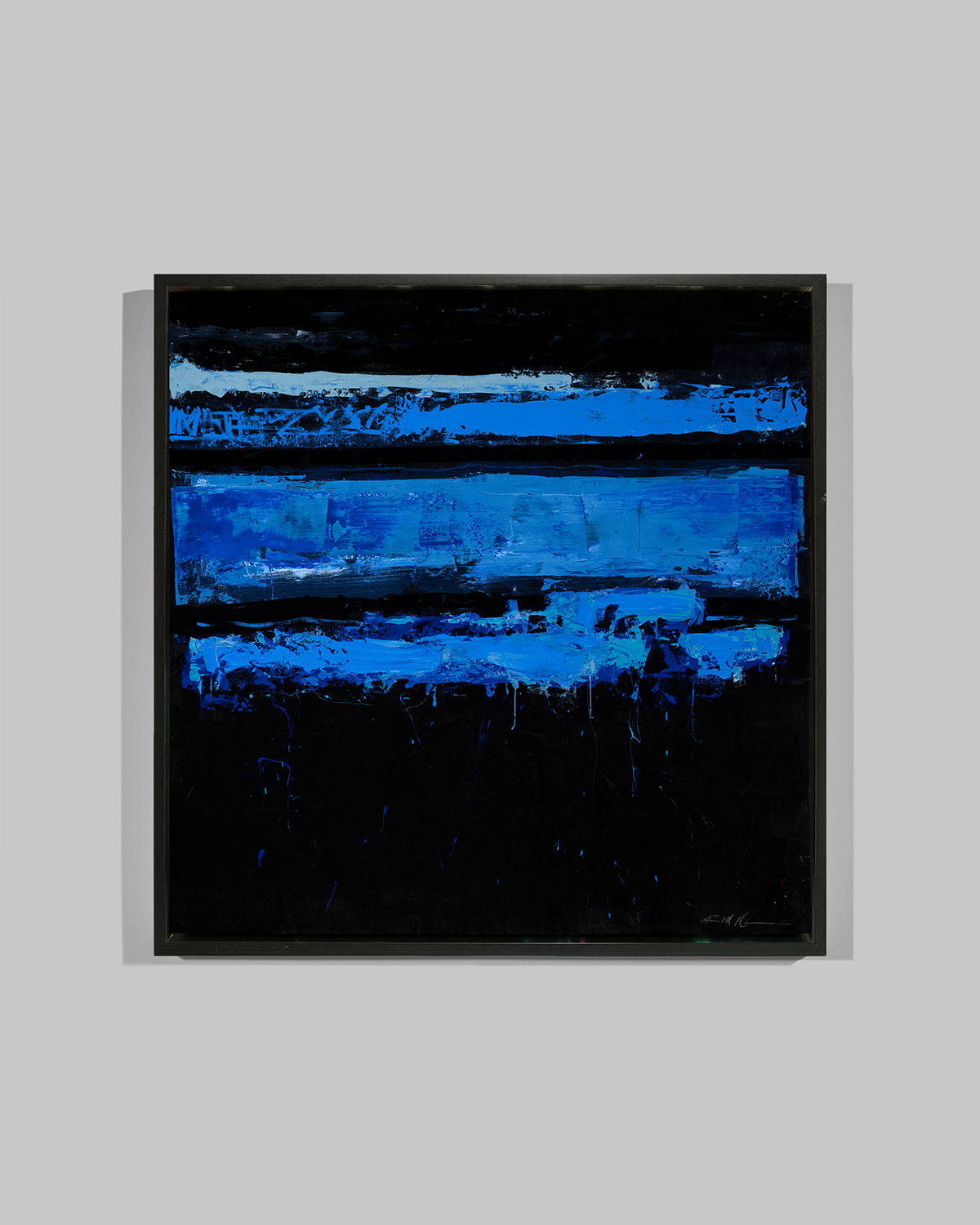 Rfa Fine Art Noir Et Bleu Giclee Canvas Art By Robert Robinson