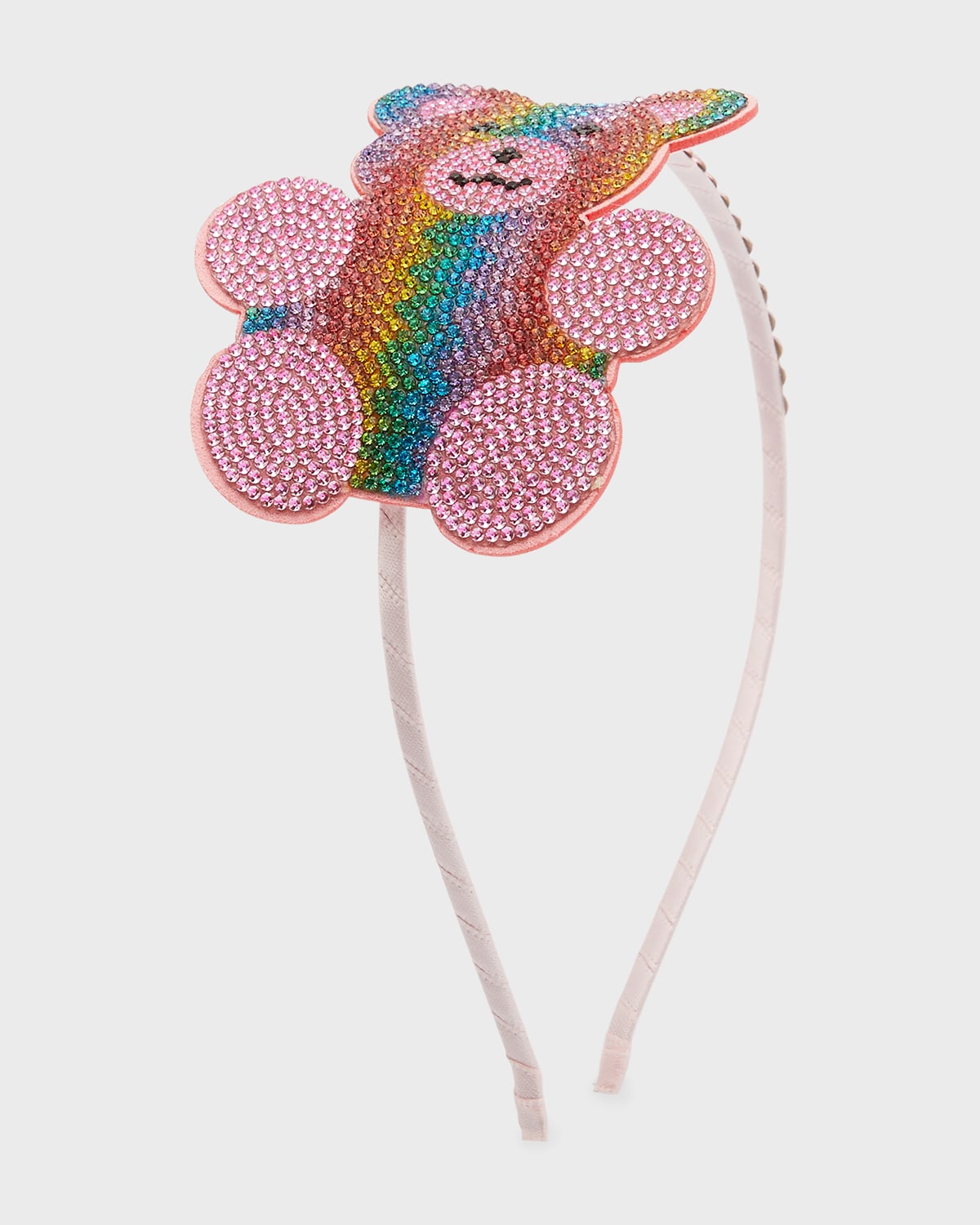 Girl's Embellished Rainbow Teddy Bear Headband