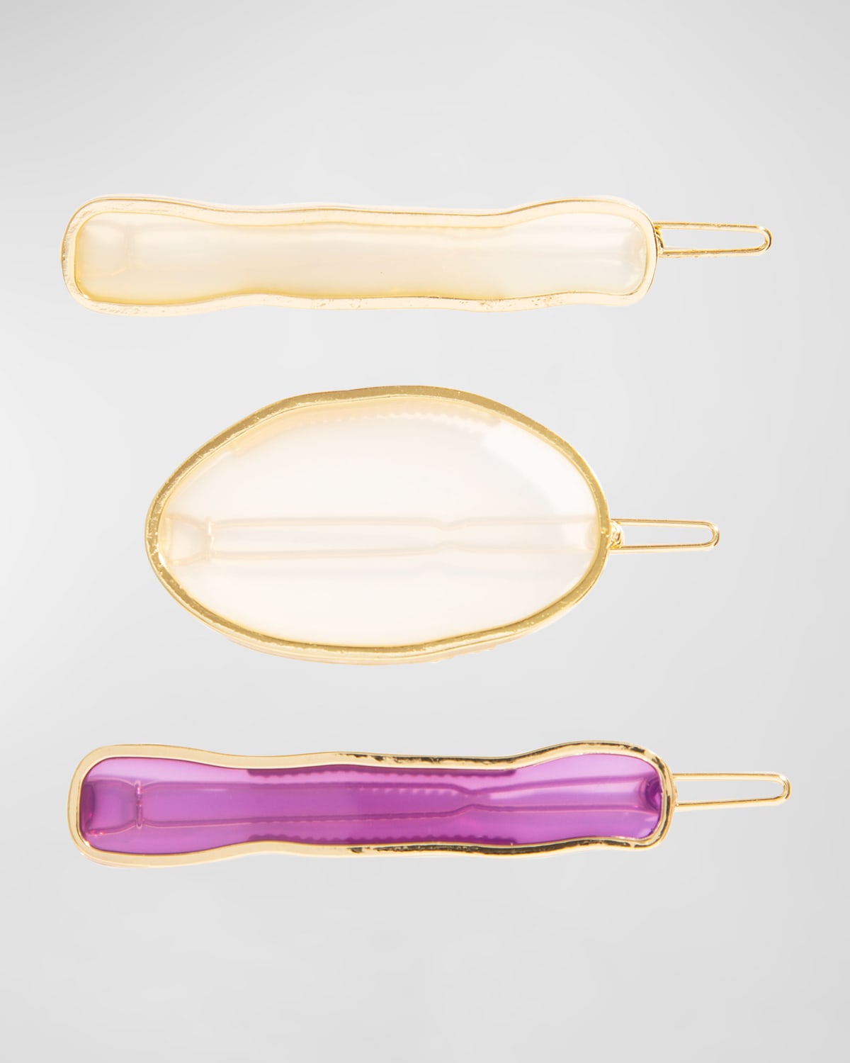 L Erickson Laguna Tige Boule In White/purple/gold