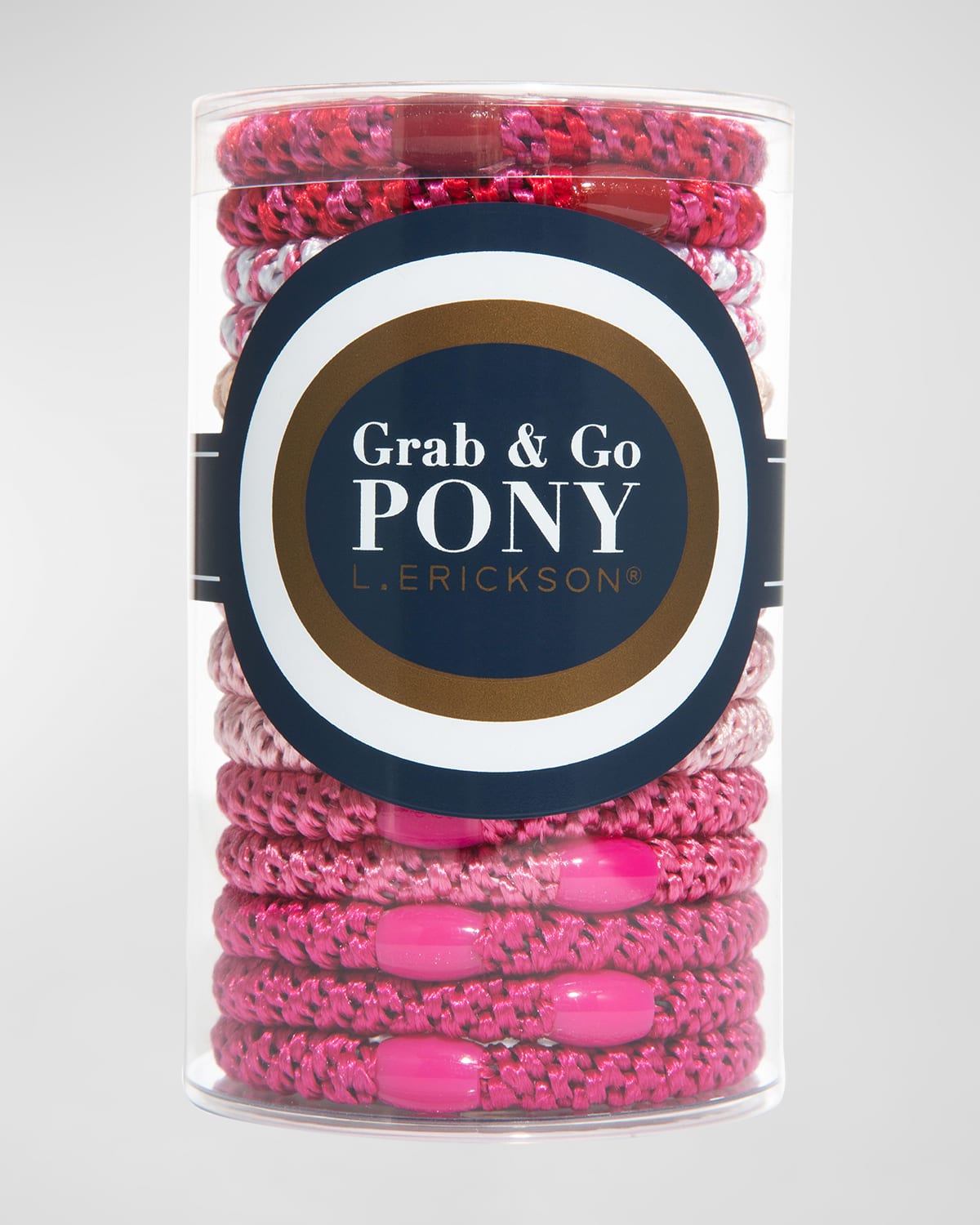 L Erickson Grab & Go Pony Tube In Think Pink