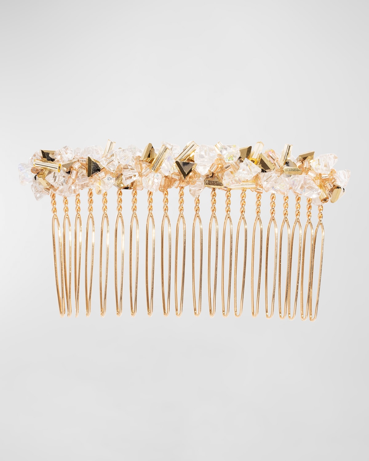 Shop L Erickson Alina Comb In Gold/white