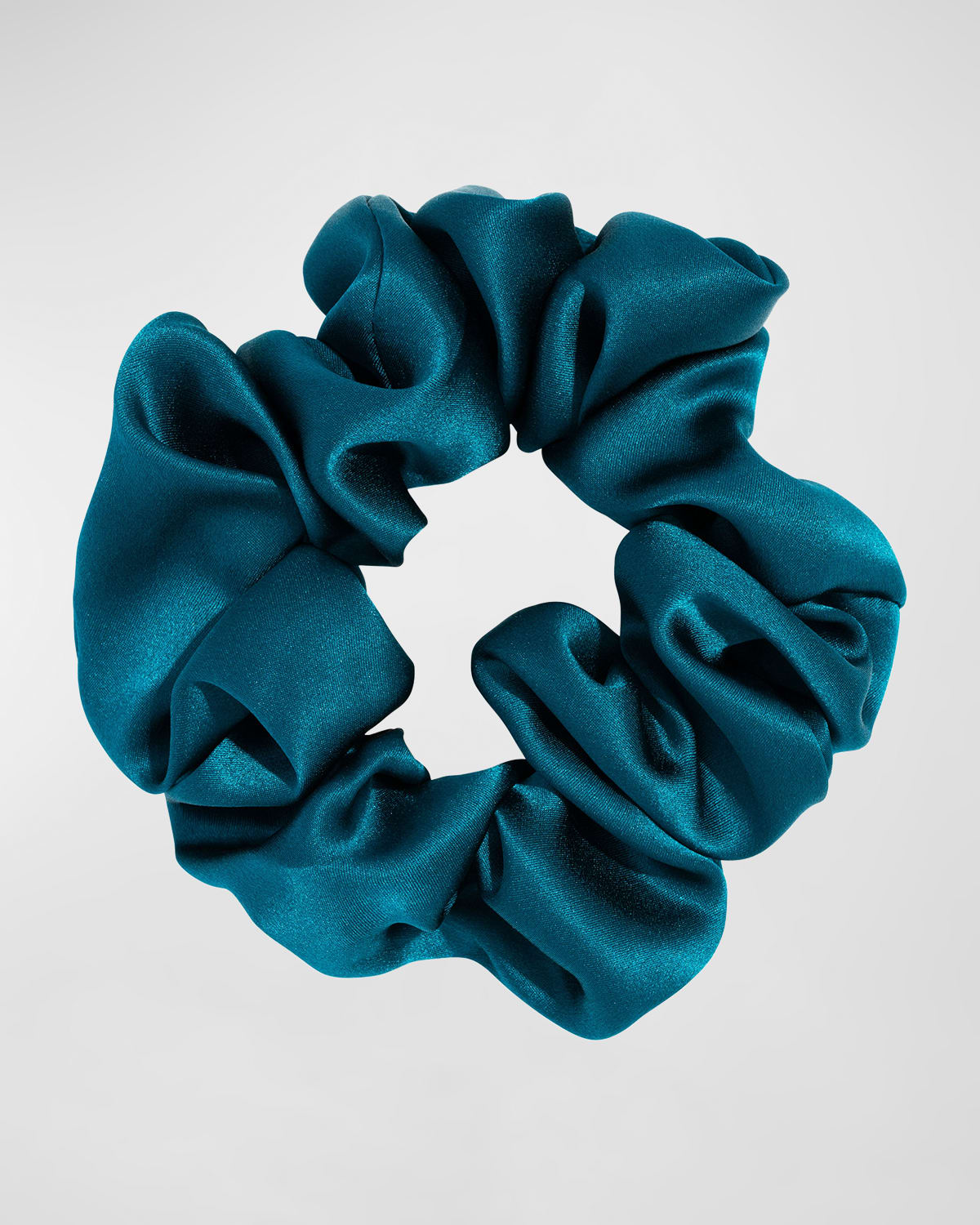 L Erickson Silky Charmeuse Medium Pony Scrunchie In Silk Charmeuse Ma