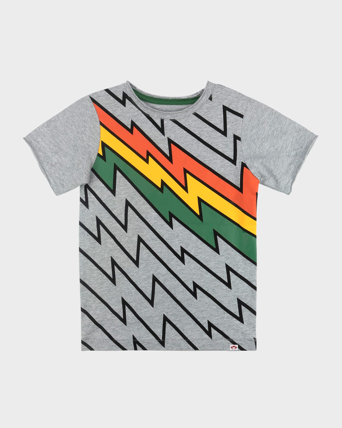 Boy's Electrifying Zig Zag-Print T-Shirt, Size 3-10