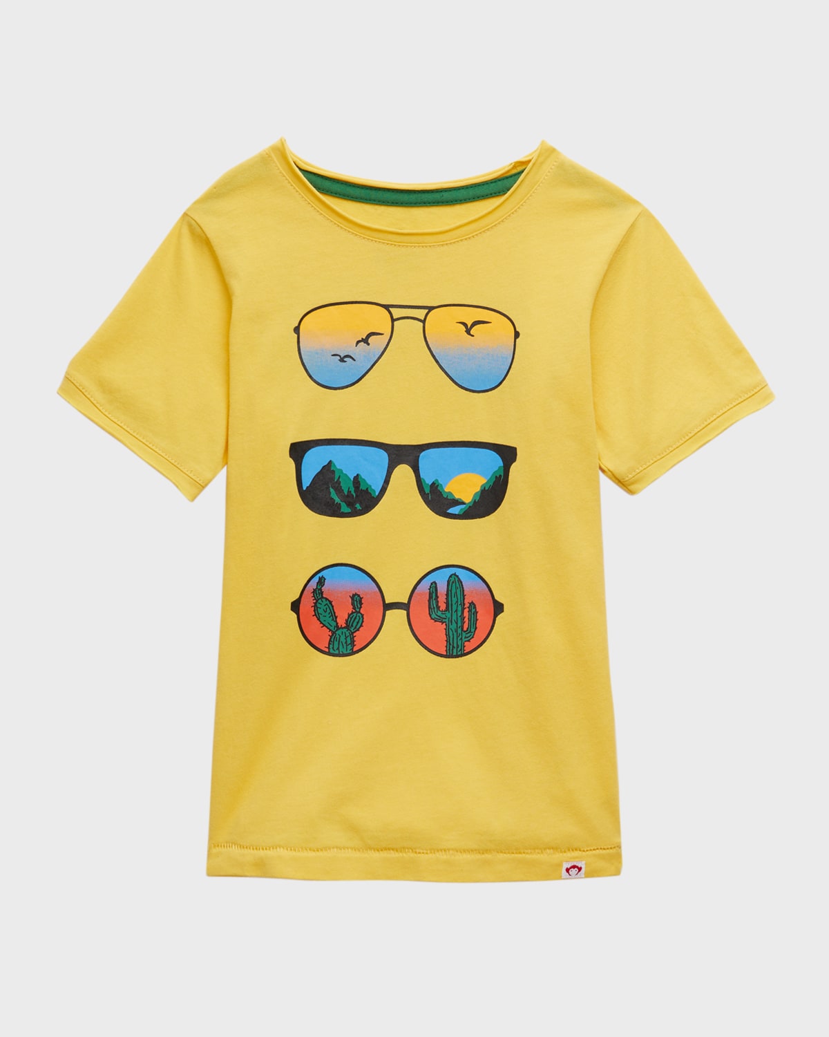 Appaman Kids' Little Boy's & Boy's Shades In The Valley Graphic T-shirt In Yellow