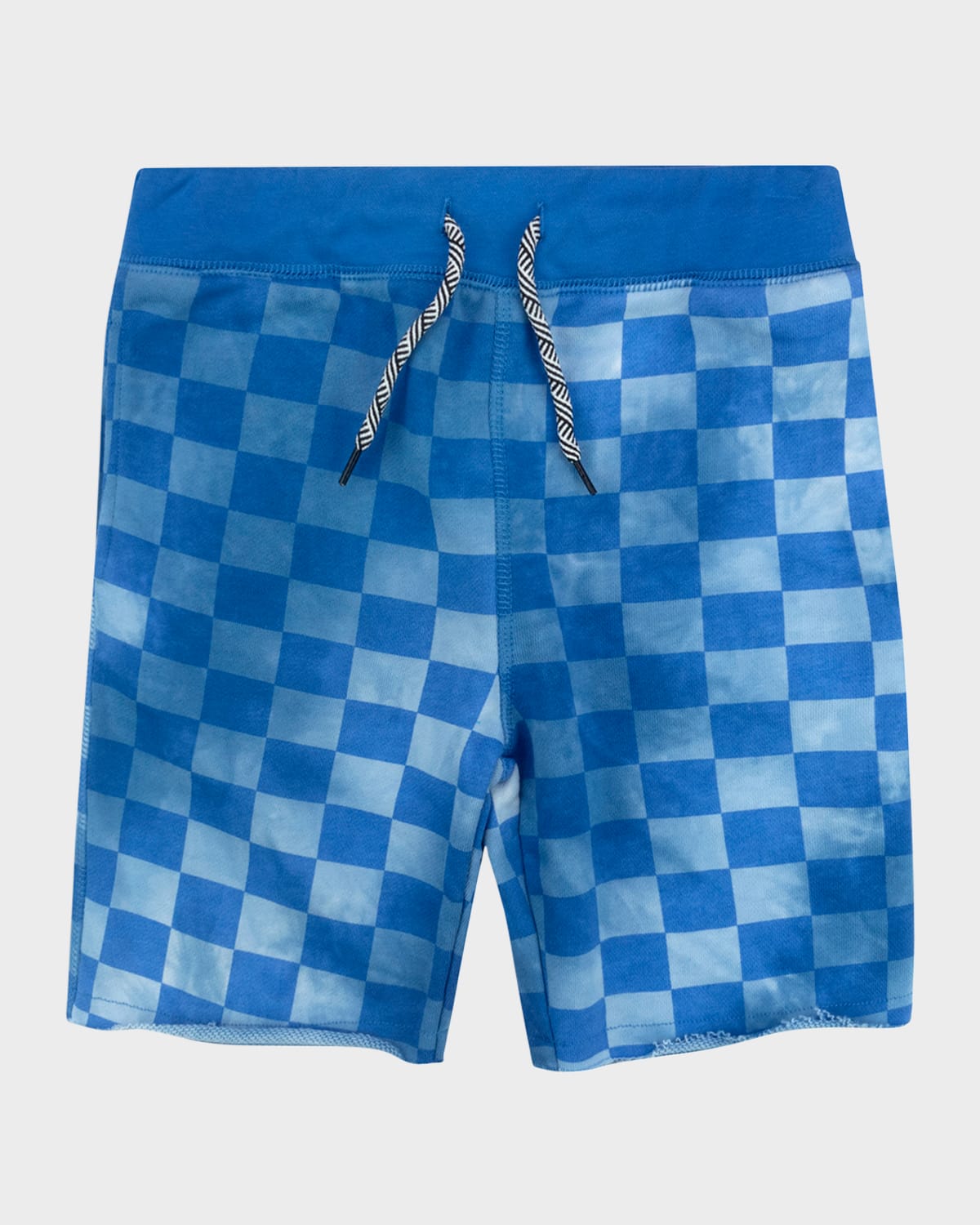 Appaman Kids' Boy's Checkerboard-print Shorts In Blue Check