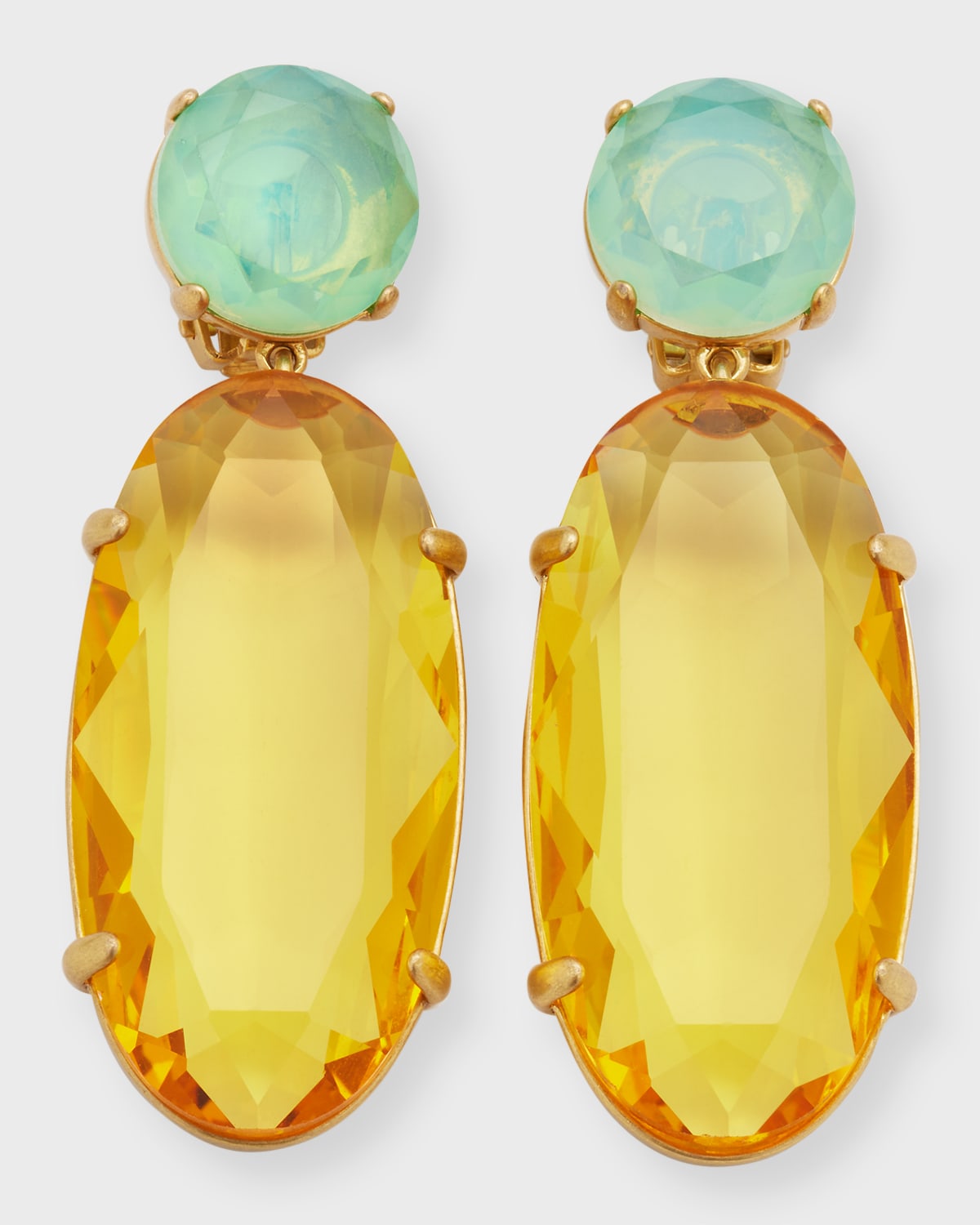 Roxanne Assoulin Such A Jewel Clip-on Earrings In Yellow