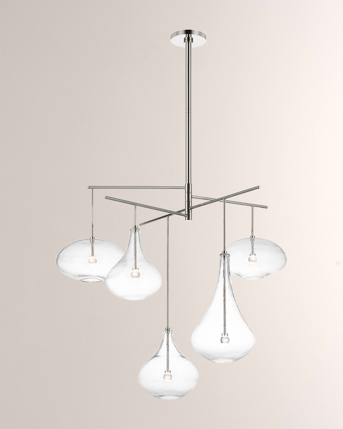 Visual Comfort Signature Lomme Xl Chandelier In Polished Nickel By Champilamaud