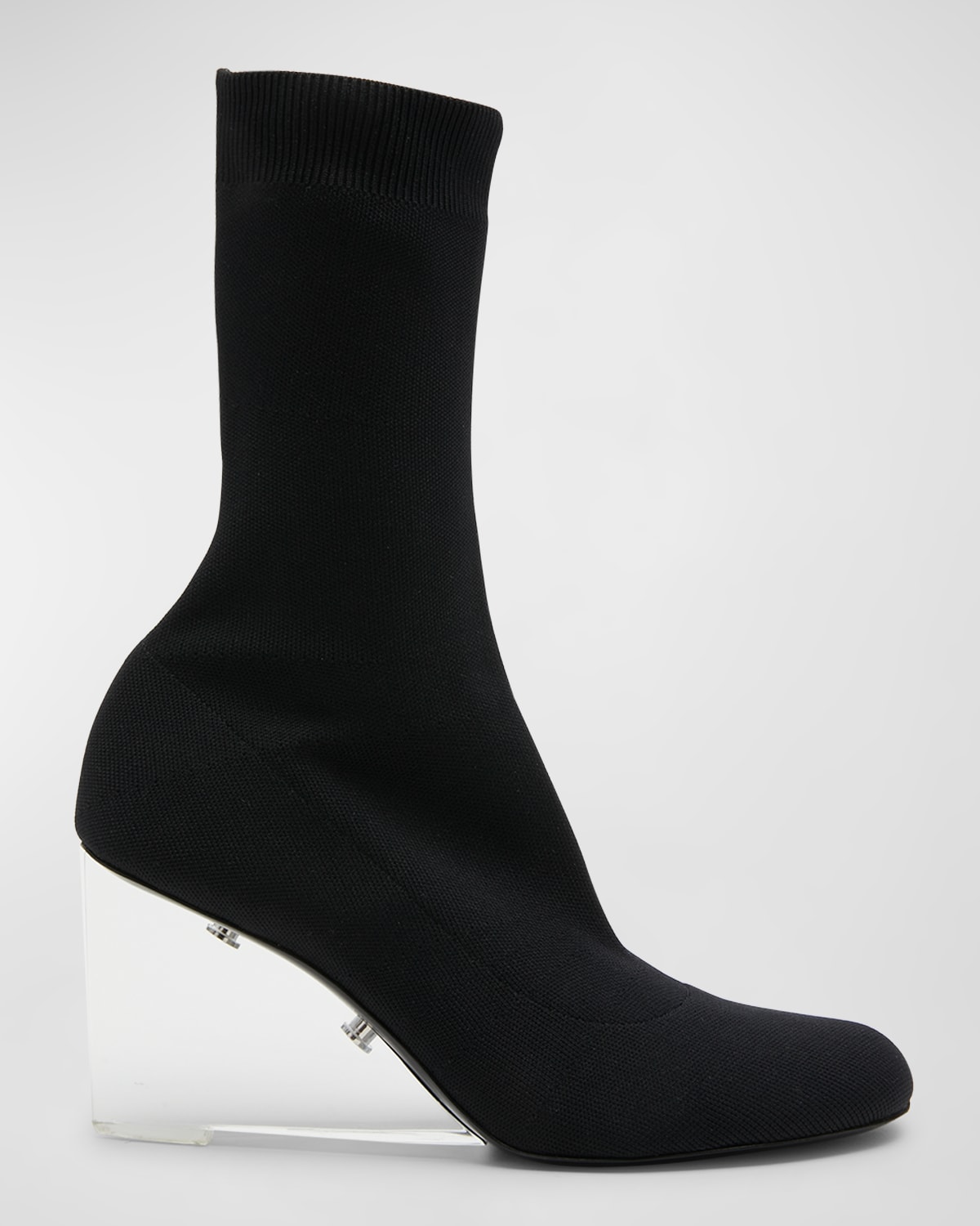 Clear black booties discount