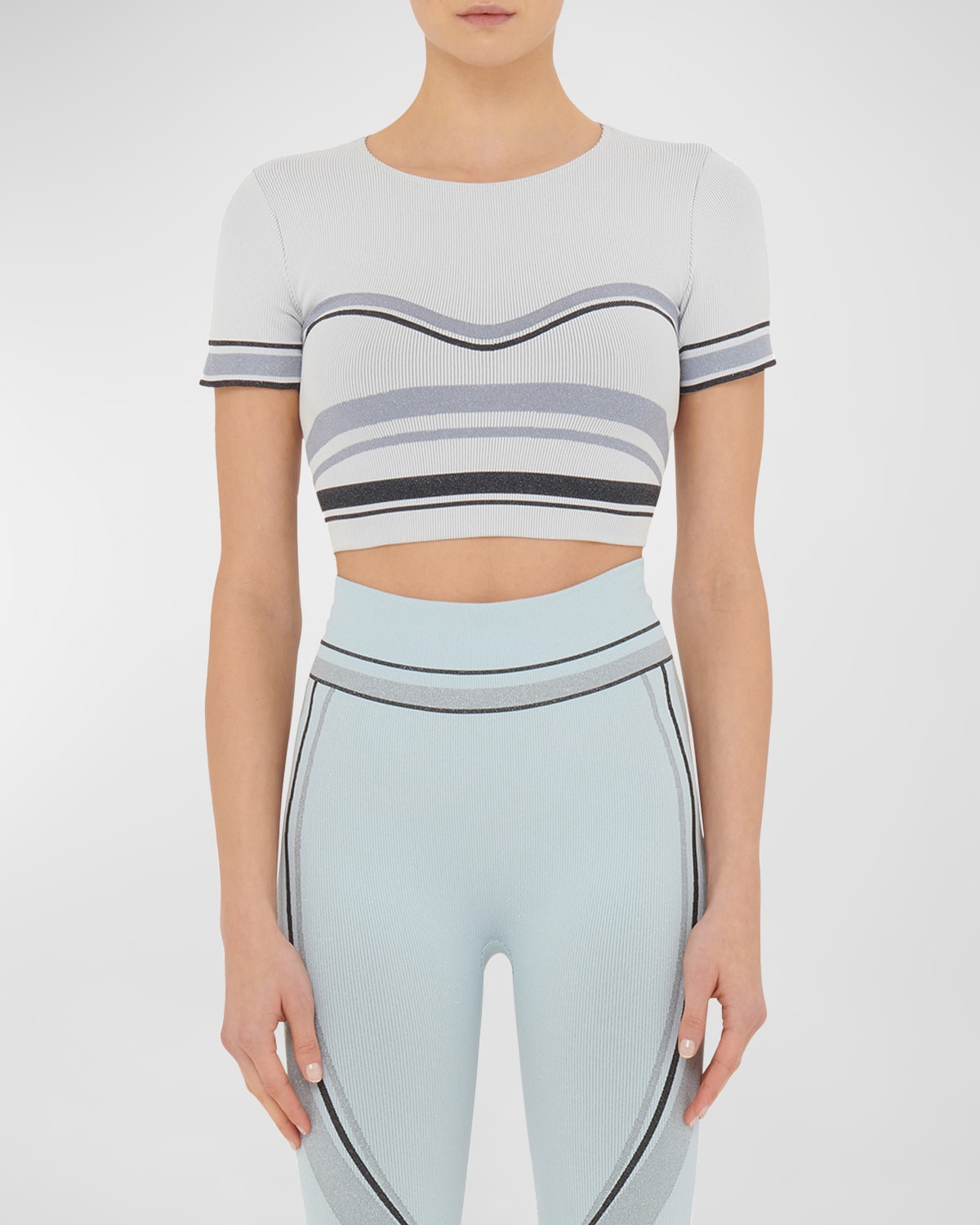 Shaping Stripes Crop Top