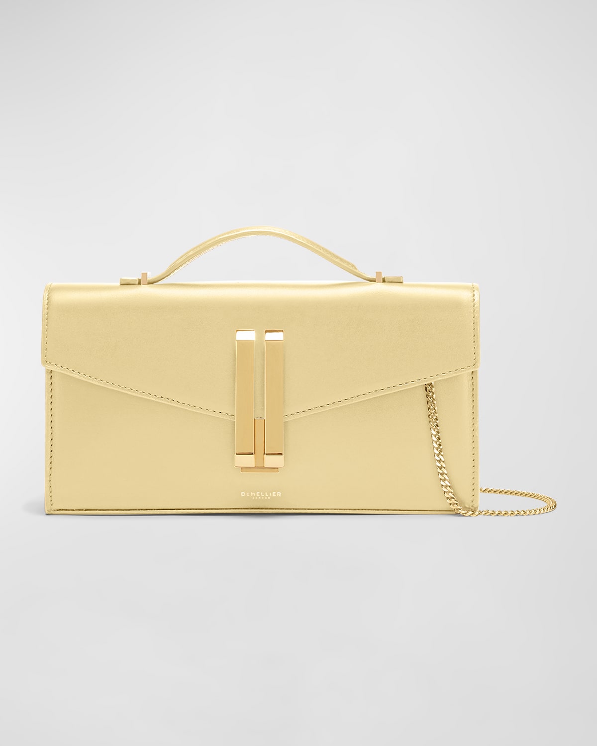 Demellier Women's Vancouver Leather Pouchette In Buttermilk Smooth