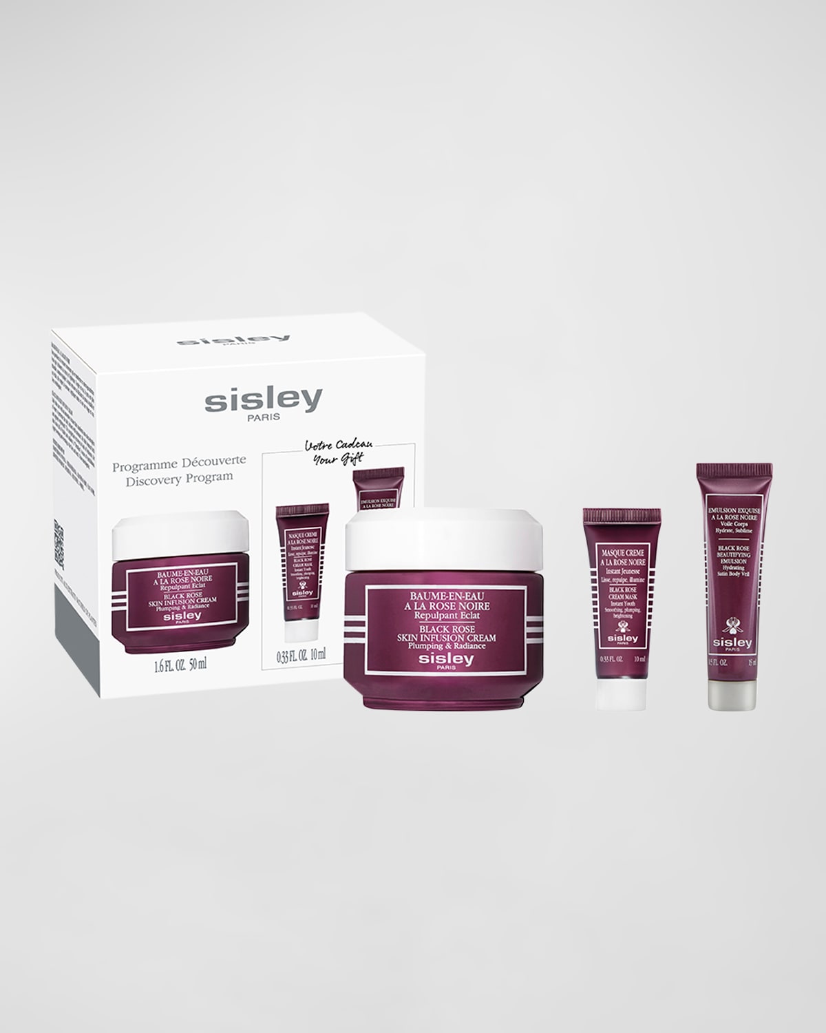 Shop Sisley Paris Black Rose Skin Infusion Cream Discovery Set