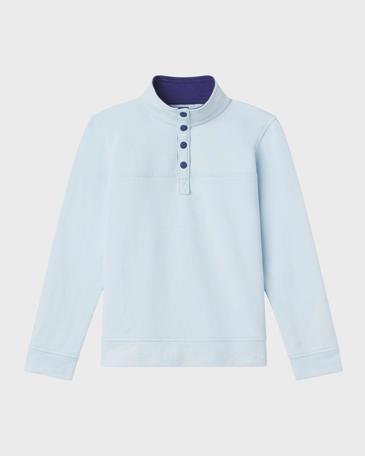 Classic Prep Childrenswear Kids' Boy's Hollis Cotton Pullover Sweatshirt In Nantucket Breeze