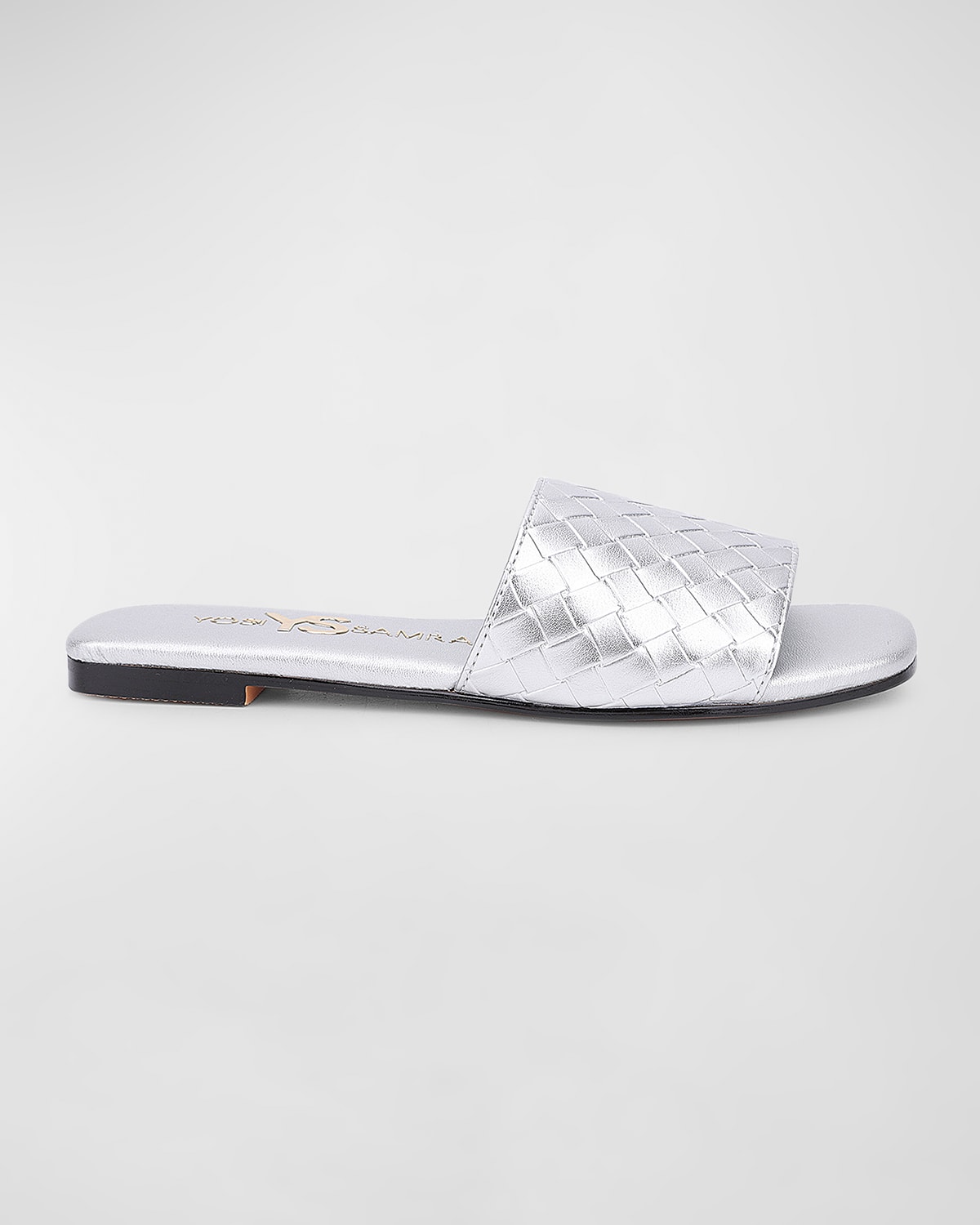 Yosi Samra Kids' Miss Nathalie Slide Sandal In Silver