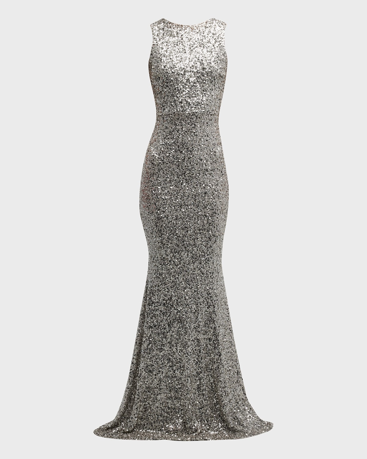 DRESS THE POPULATION LEIGHTON SLEEVELESS SEQUIN MERMAID GOWN