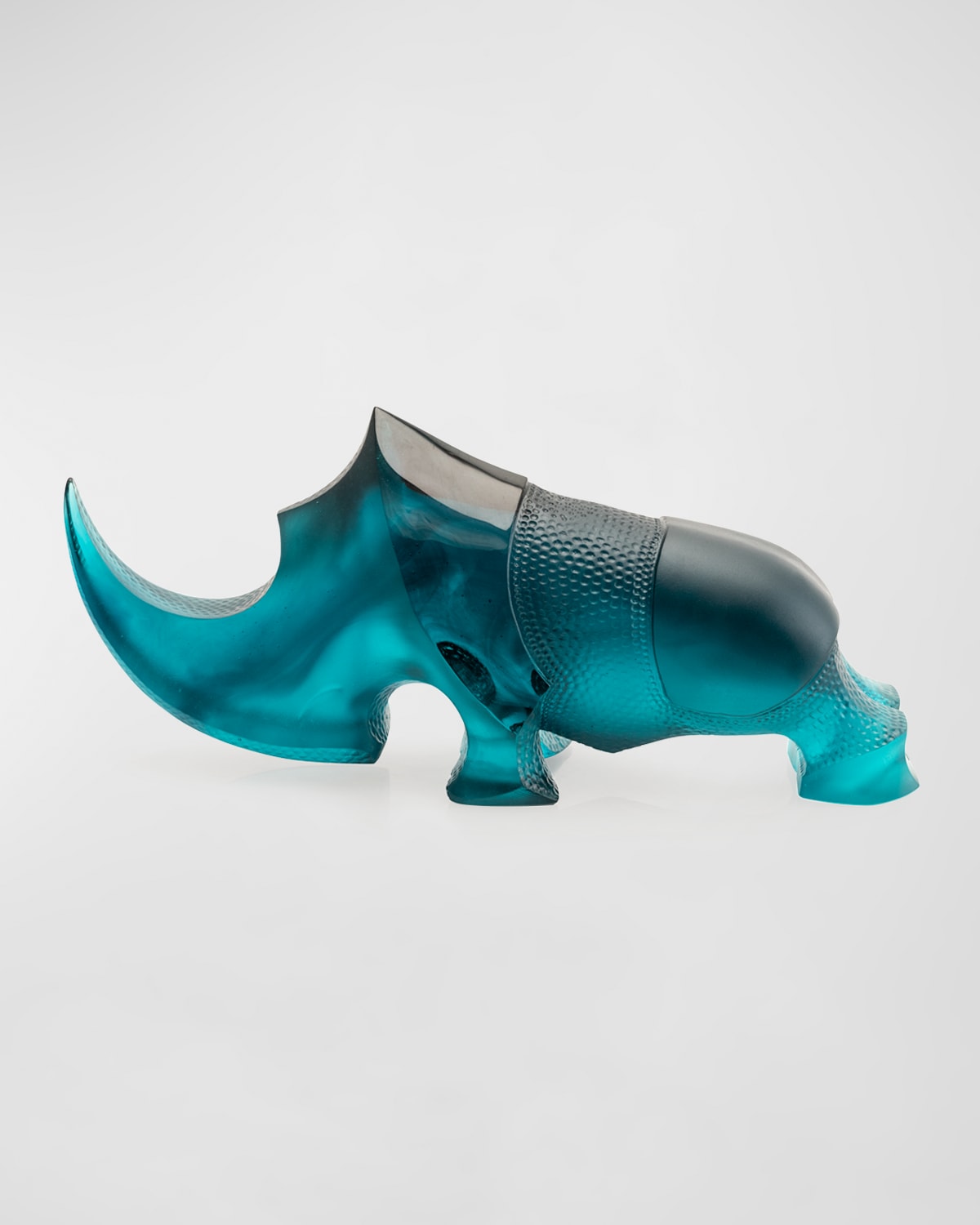 Daum Blue Ongava Rhinoceros Decoration