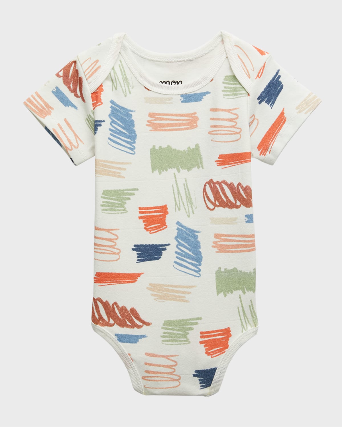 Mon Coeur Kids' Baby Scribble-print Bodysuit In Naturalscribble