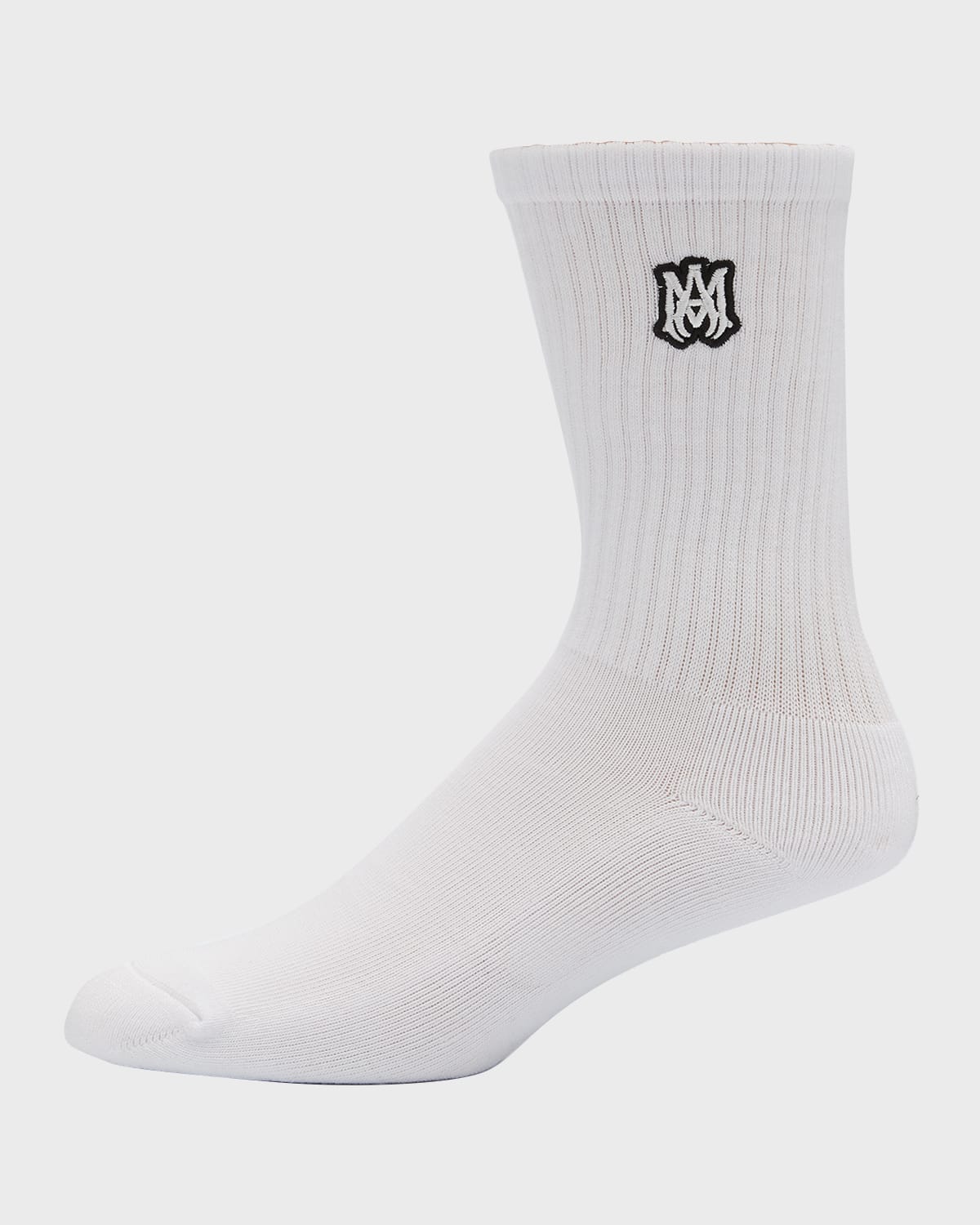 Men's Embroidered MA Crew Socks