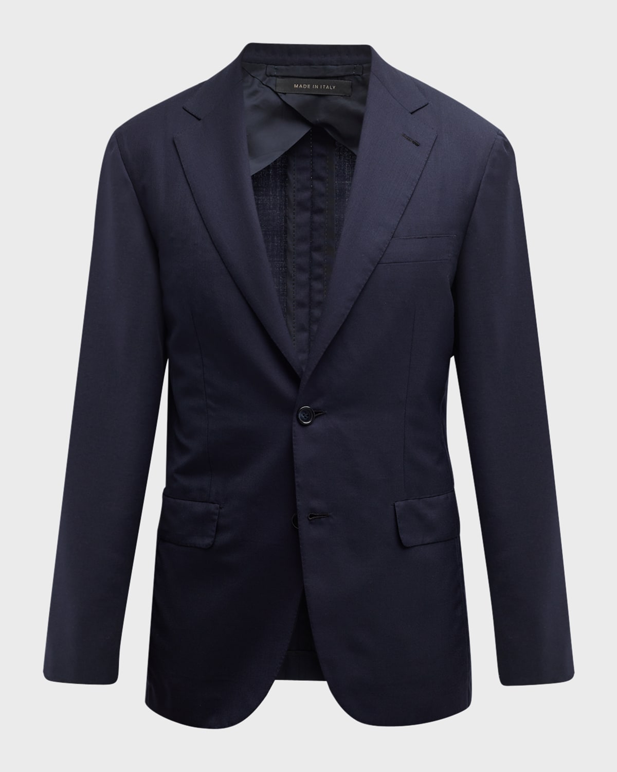 Men's Solid Wool-Silk Blazer