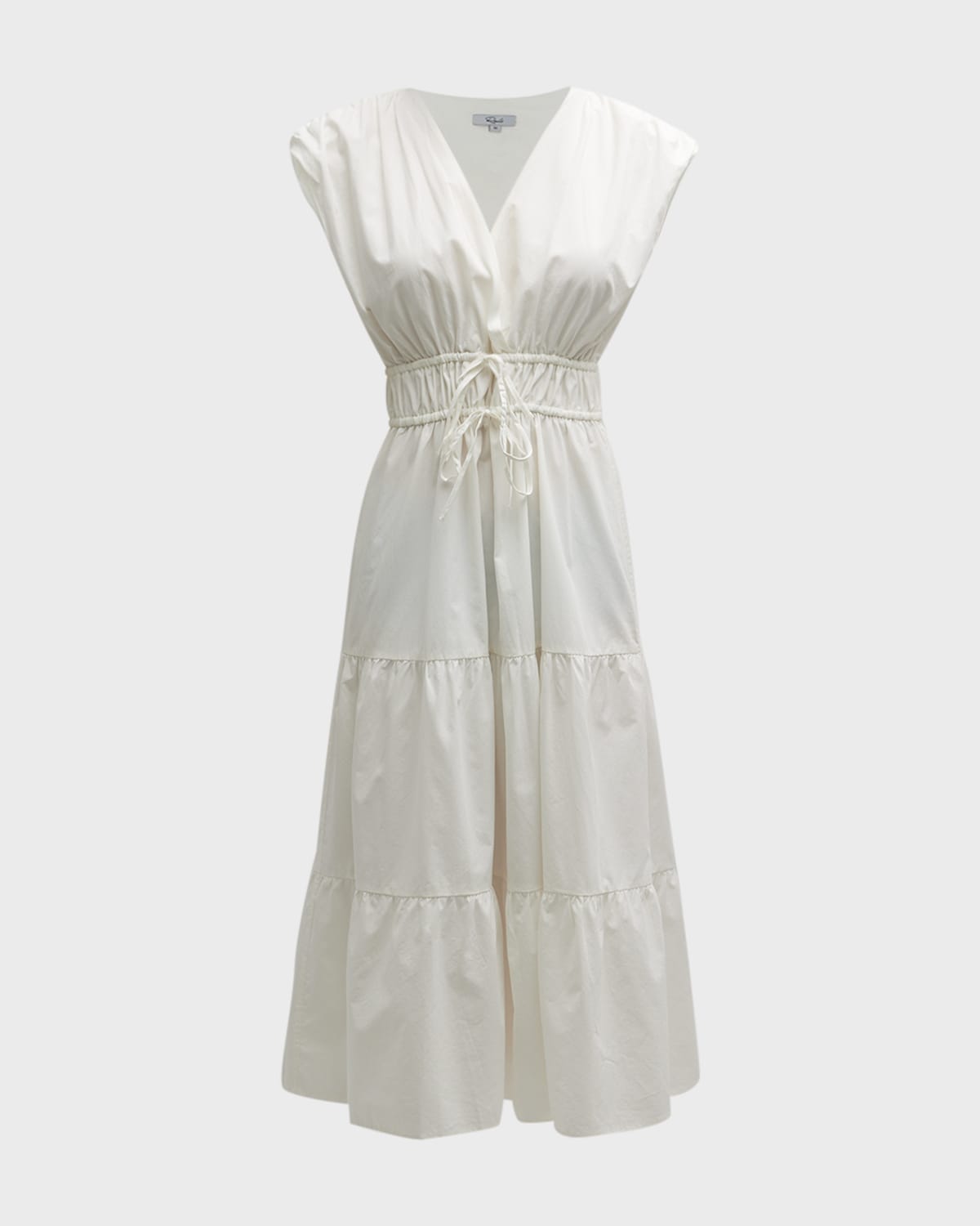 Rails Lucia Drawstring Waist Midi Dress In White