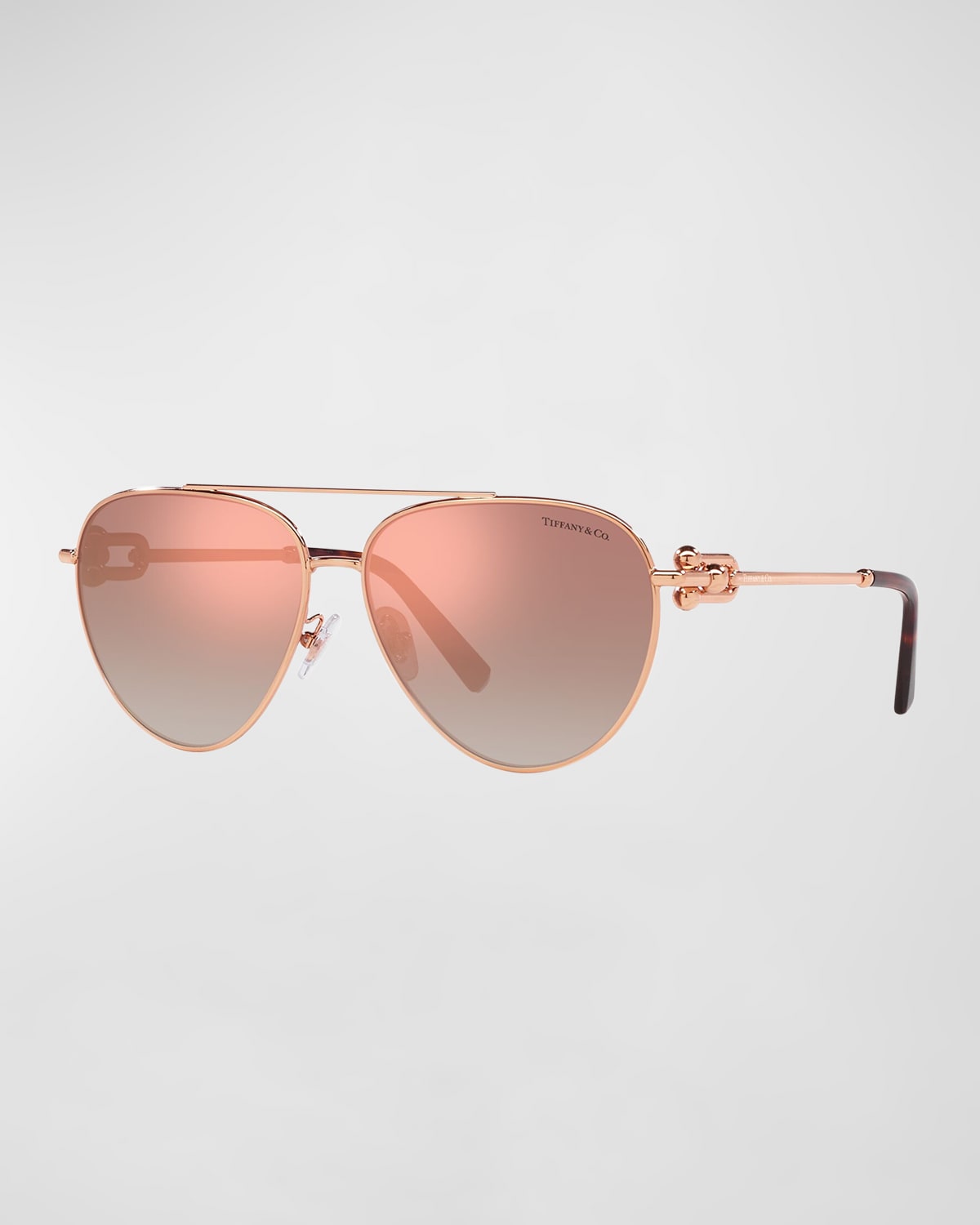 Tiffany & Co Gauge Link Gradient Aviator Sunglasses