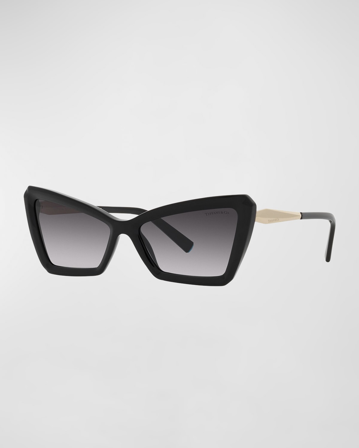 Tiffany & Co Gradient Acetate Cat-eye Sunglasses In Black