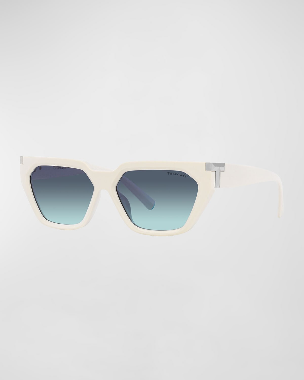 Tiffany & Co T-Logo Propionate Plastic Cat-Eye Sunglasses