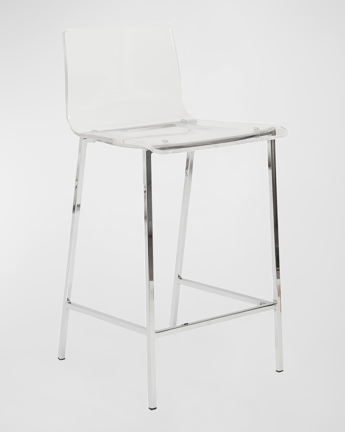 Chloe Counter Stools in Clear Acrylic, Set of 2
