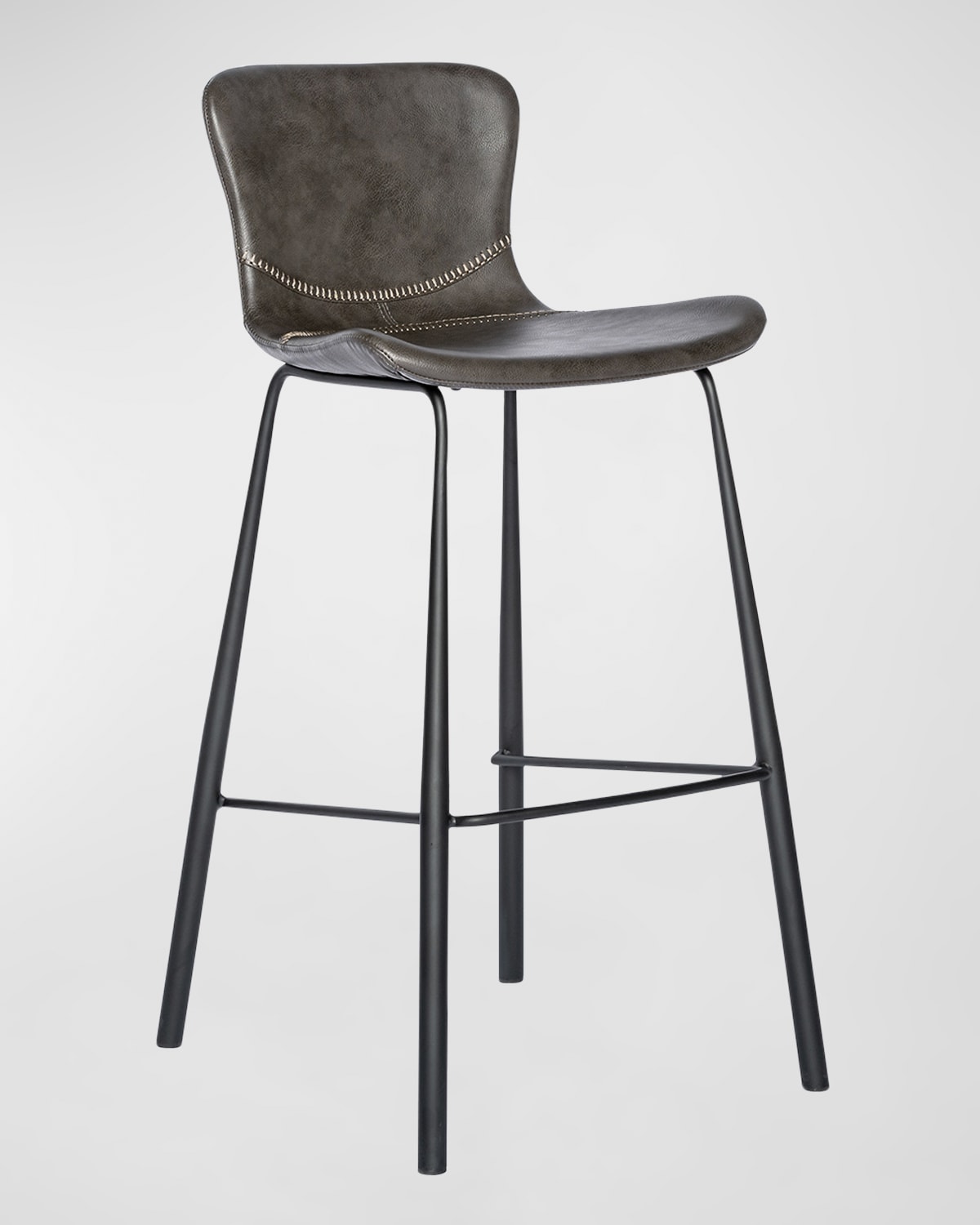 Euro Style Melody 30" Bar Stools, Set Of 2 In Gray