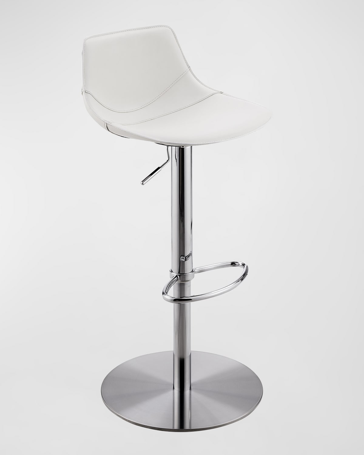 Euro Style Rudy Adjustable Stool In White