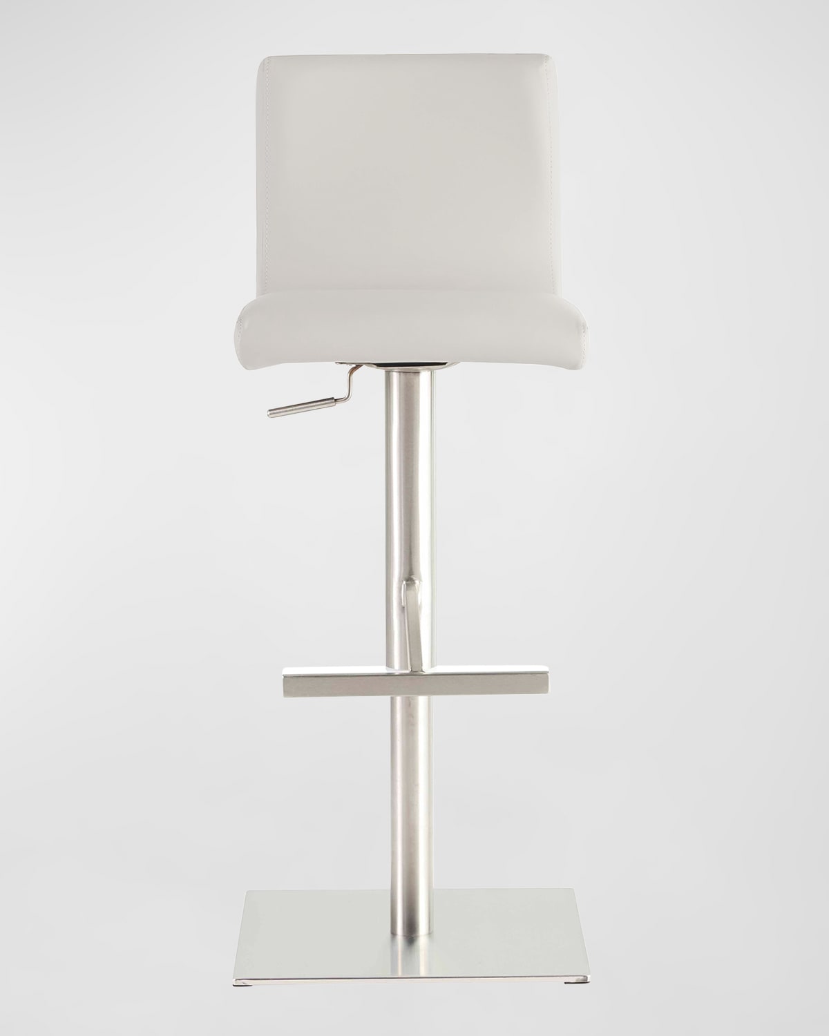 Euro Style Scott Adjustable Counter Stool In White