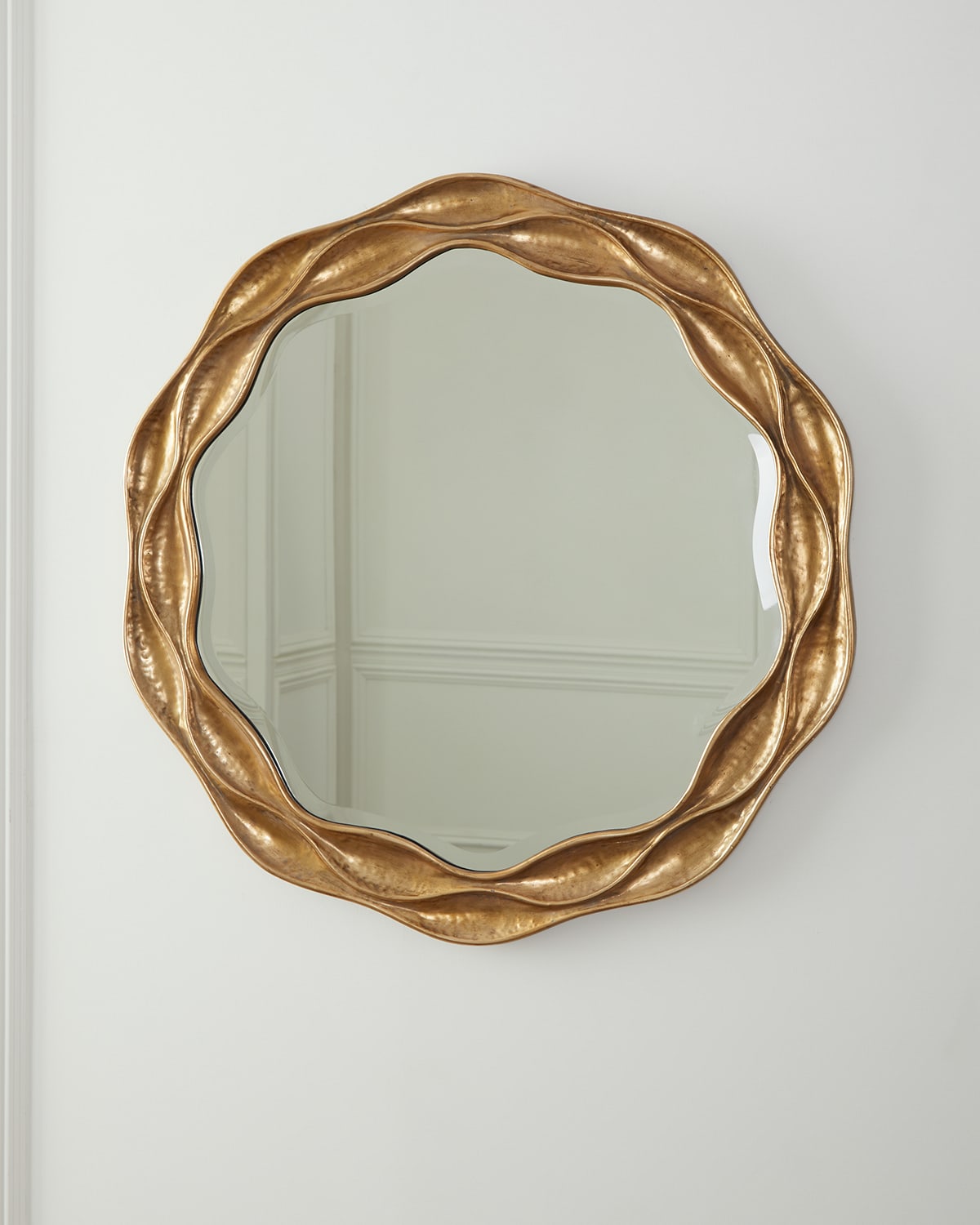 Gold Ripple Mirror