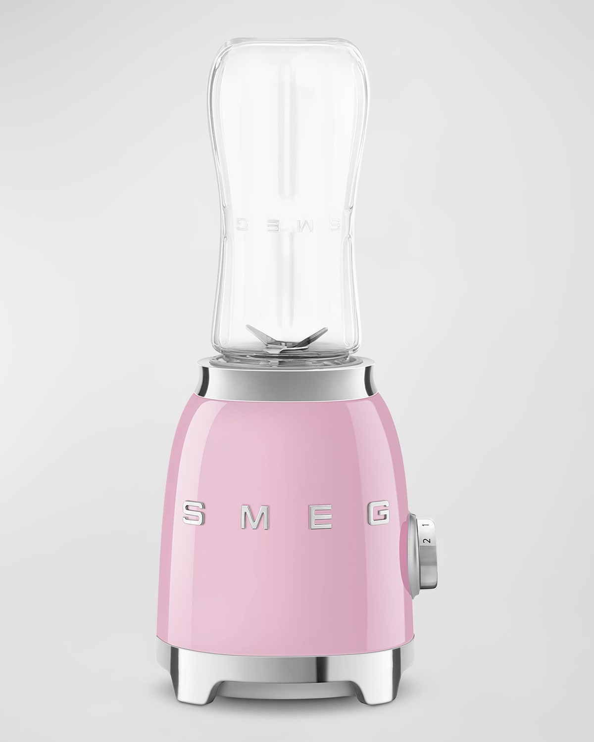 Shop Smeg Retro-style Personal Blender In Pastel Pink