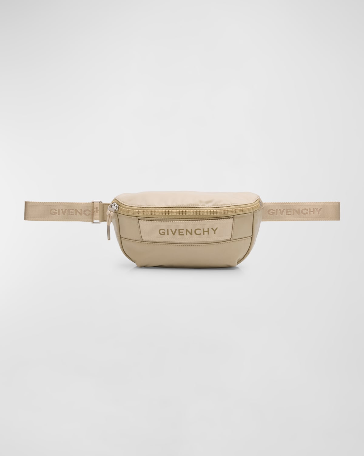 Givenchy Men's G-trek Nylon Belt Bag In Beige/cream